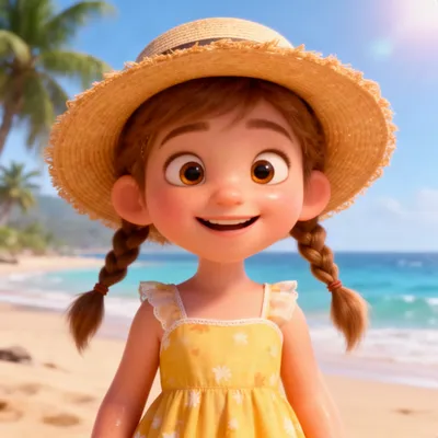 Pixar Beach Girl Avatar