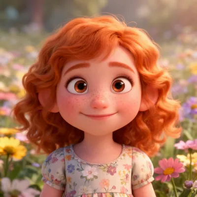Pixar Ginger Girl Avatar