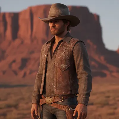 Rugged Cowboy 3D Avatar