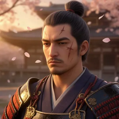 Stoic Samurai 3D Avatar