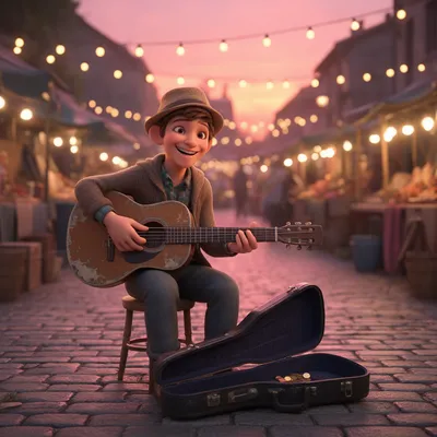 Street Musician 3D Avatar