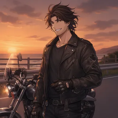 Anime Biker Avatar