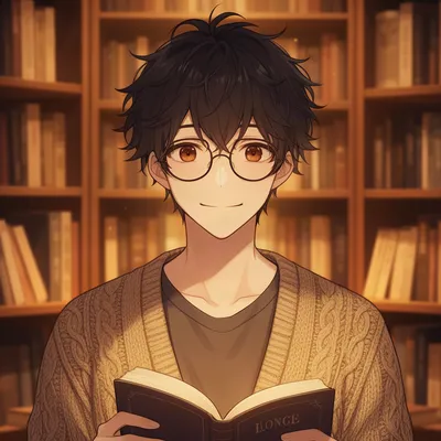 Bookshop Owner Anime Avatar