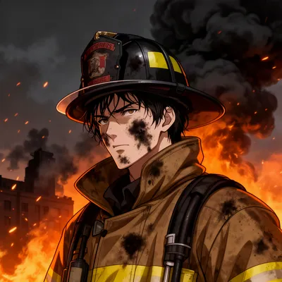 Anime Firefighter Hero