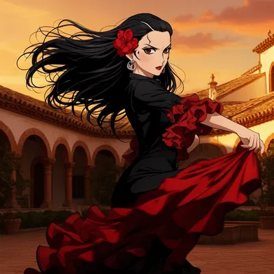 Passionate Flamenco Dancer