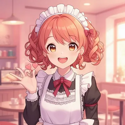Anime Maid Cafe Girl Avatar