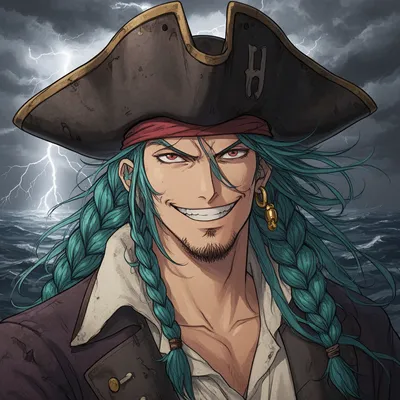 Fierce Pirate Captain