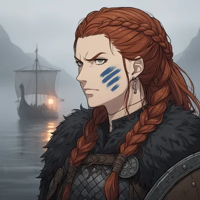 Fierce Viking Shieldmaiden