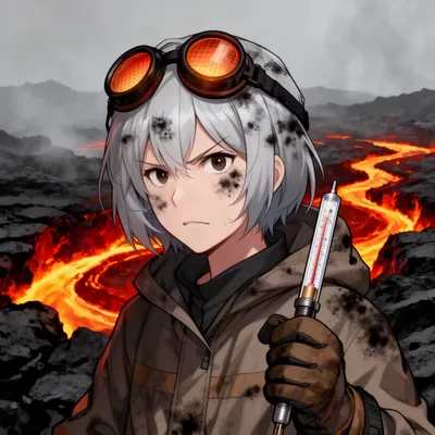 Determined Volcanologist