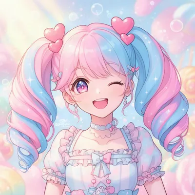 Cute Anime Pop Girl Avatar