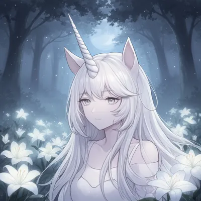 Moonlit Unicorn Guardian