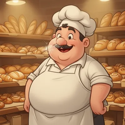 Jolly Baker Cartoon Avatar