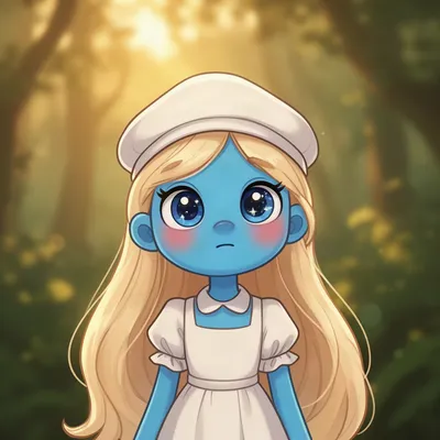 Curious Cartoon Girl