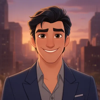 Cartoon Disney Young Man