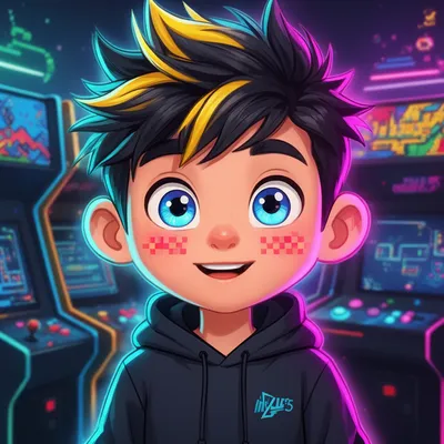 Pixel Gamer Boy