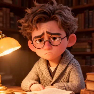 Scholarly Cartoon Philosopher