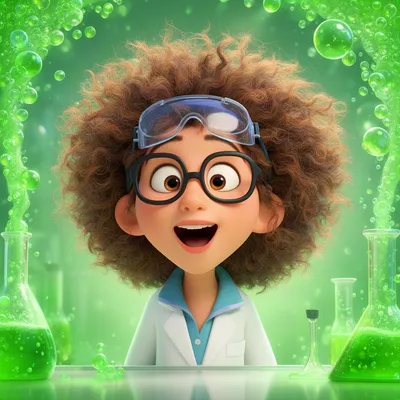 Curious Scientist Girl
