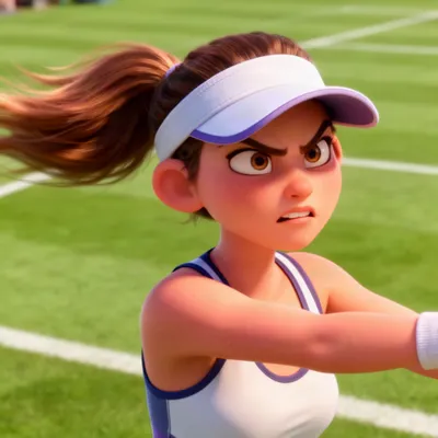 Sporty Tennis Player Avatar