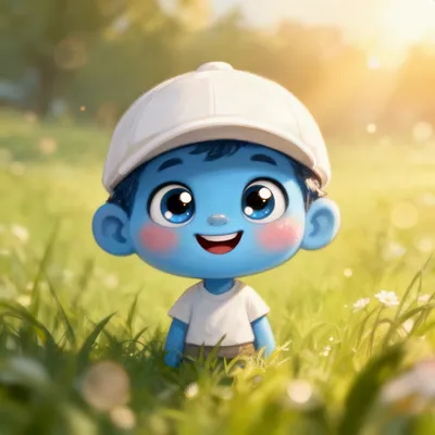 Cheerful Blue Boy