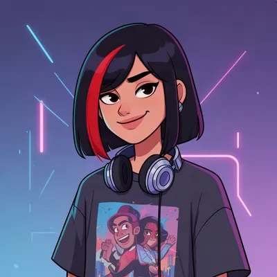 Cool Cartoon Woman Avatar