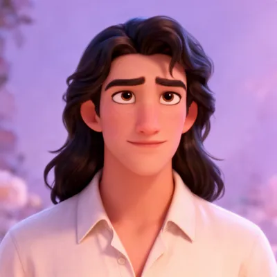 Dreamy Poet Cartoon Avatar