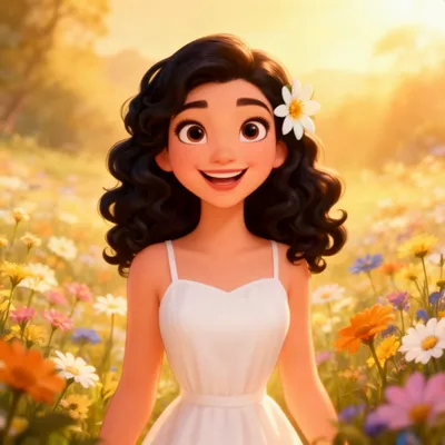 Sunny Flower Girl