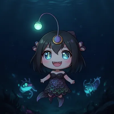 Chibi Deep Sea Anglerfish Avatar