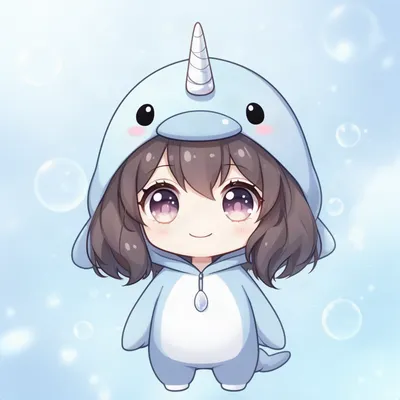 Chibi Narwhal Girl