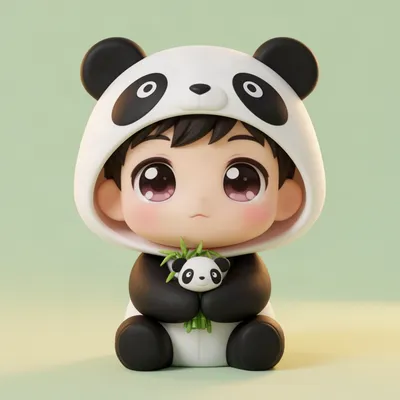 Chibi Panda Boy Avatar