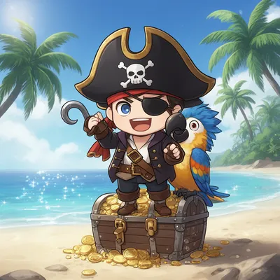 Chibi Pirate Captain Avatar