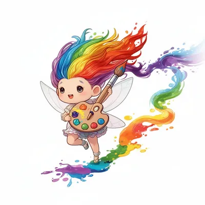Rainbow Fairy Chibi