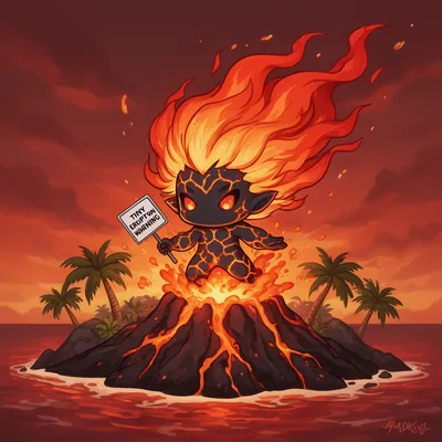 Volcanic Chibi Spirit