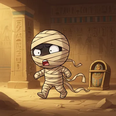 Panicked Chibi Mummy