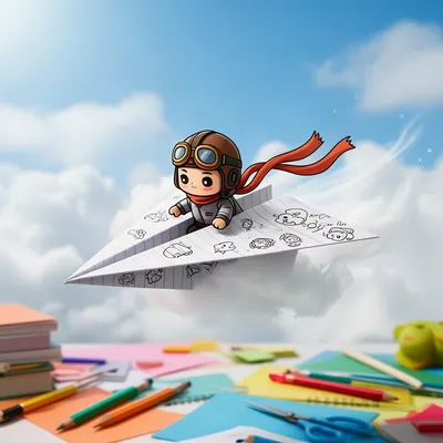 Paper Pilot Chibi