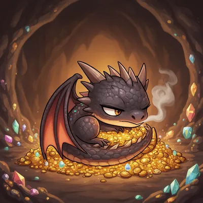 Sleepy Dragon Chibi
