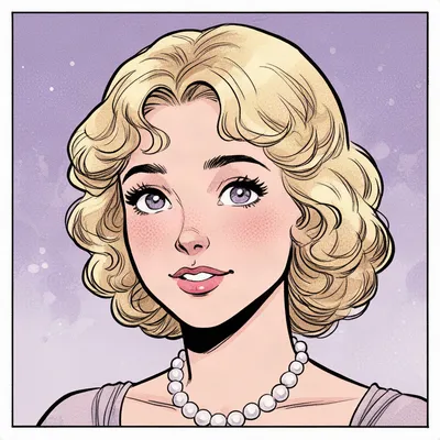Comic Book Romance Portrait