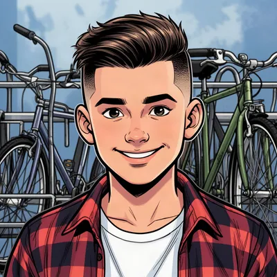 Comic Book Teen Boy Avatar