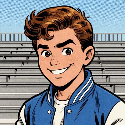 Comic Book Teen Boy Avatar