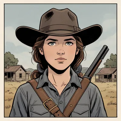 Comic Western Woman Avatar