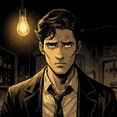 Noir Comic Portrait