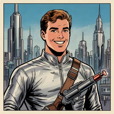 Retro Sci-Fi Comic Avatar