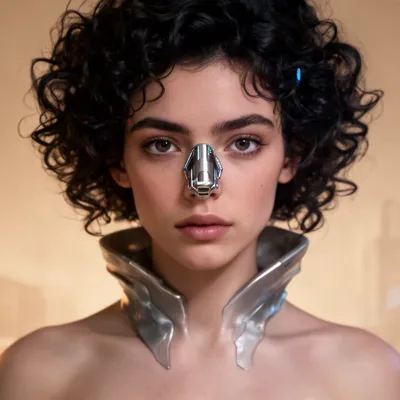 Chrome Cyberpunk Woman