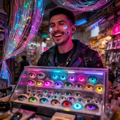 Cyberpunk Eye Dealer