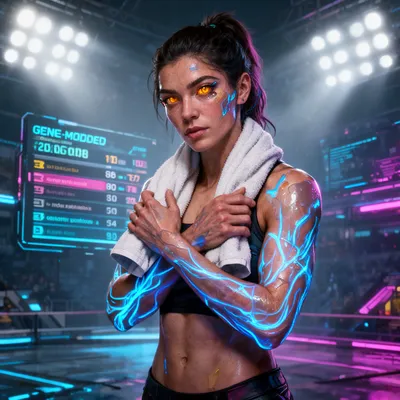 Cyberpunk Athlete Avatar