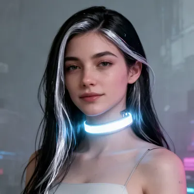Cyberpunk Glow Portrait