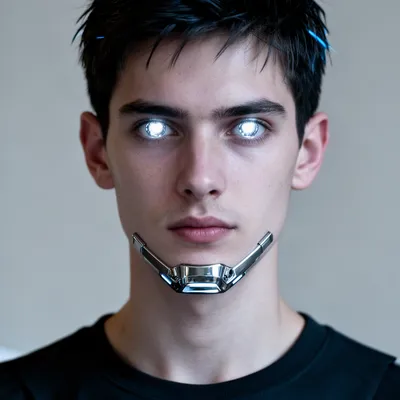 Cyberpunk Silver Contact Lenses