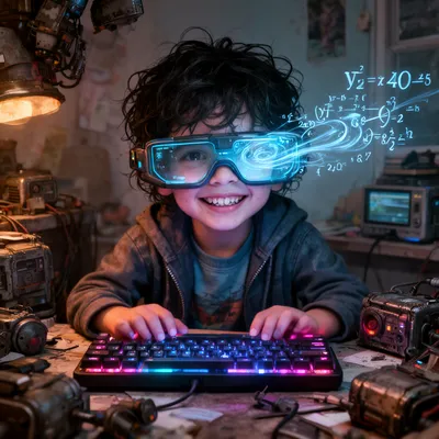 Cyberpunk Tech Prodigy