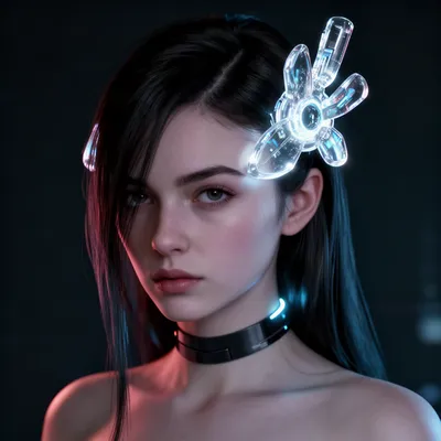 Neon Cyberpunk Woman