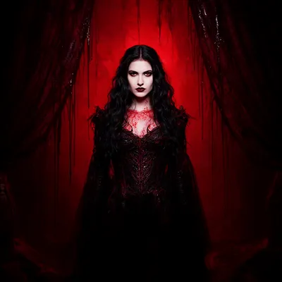 Crimson Gothic Woman