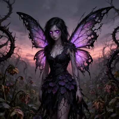 Dark Gothic Corrupted Fairy